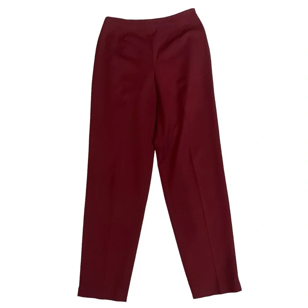 Talbots‎ Women's Burgundy Pull on Ankle Pants Size 6